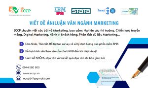 viết Đề án/Luận văn Thạc sĩ ngành Marketing chuyên nghiệp tại ECCP