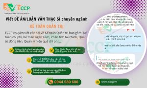 Viết Đề Án/Luận Văn Thạc Sĩ Kế Toán Quản Trị Uy Tín tại ECCP