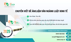 Viết Đề Án, Luận Văn Ngành Luật Kinh Tế Chuyên Nghiệp - ECCP
